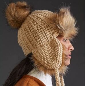 Anthropologie Faux Trapper Hat